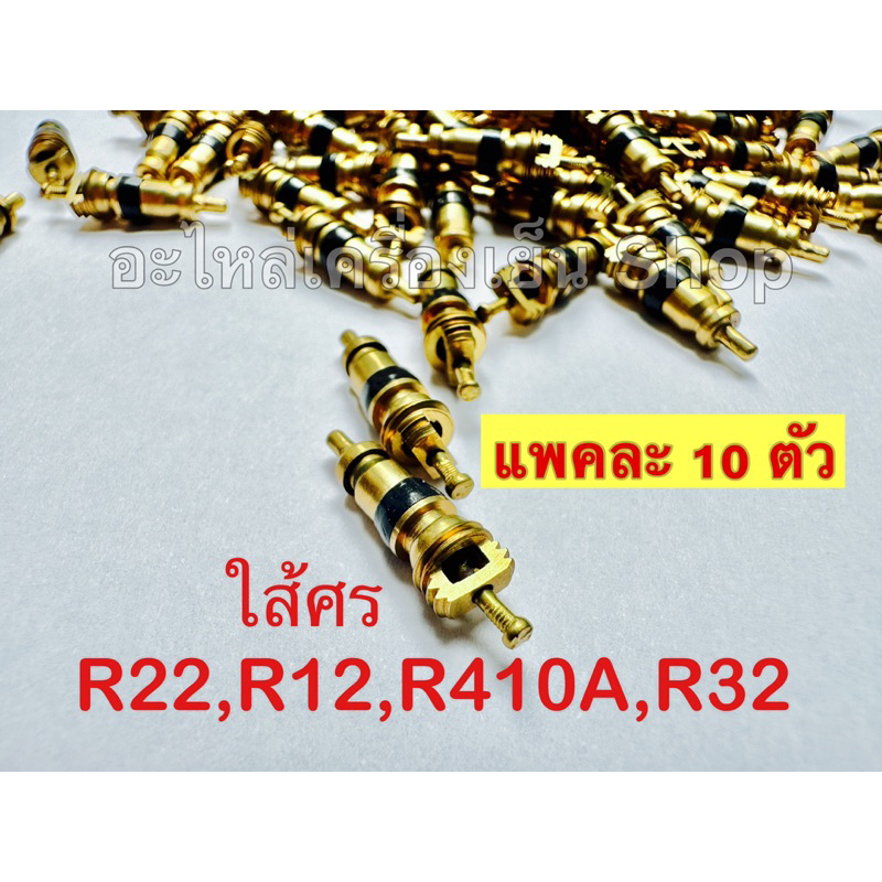 ใส้ศร ใส้วาล์วศร น้ำยา R12-R22-R32-R410 (แพคละ10ตัว) | Shopee Thailand