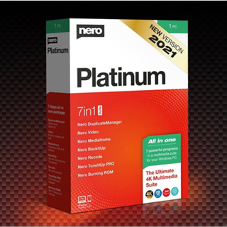 Nero Platinum Suite 2021 โปรแกรม ไรท์แผ่น CD DVD แปลงไฟล์ ตัดต่อวิดีโอ