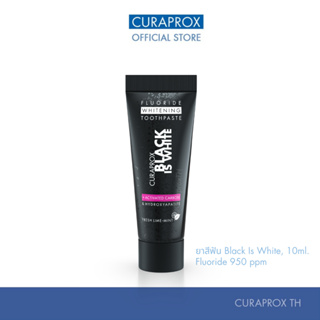 CURAPROX ยาสีฟัน Black is White ผสม activated charcoal ขนาด 10 ml.