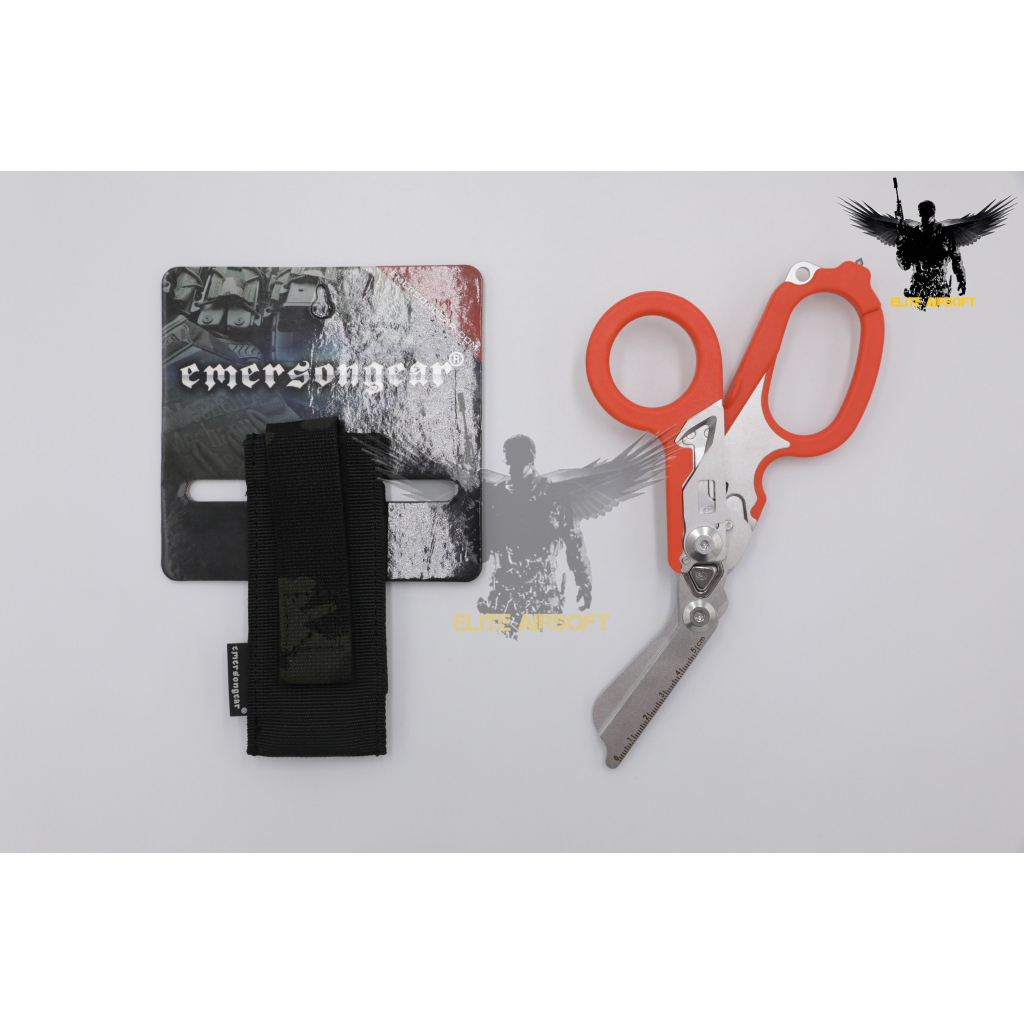 ซองกรรไกรแพทย์สนาม-ยี่ห้อ-emerson-กรรไกรแพทย์สนาม-ทรง-lm-raptor-tactical-edc-scissor-pouch-paramedic-scissors