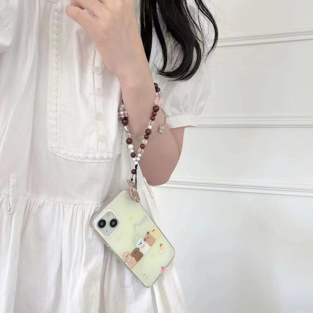 สไตล์ใหม่-เคสไอโฟน-14-pro-max-เคส-for-11-12-13-pro-max-ลูกสุนัข-สร้อยข้อมือ-เคสพกพาสะดวก-iphone-13-case-เคสกันกระแทก
