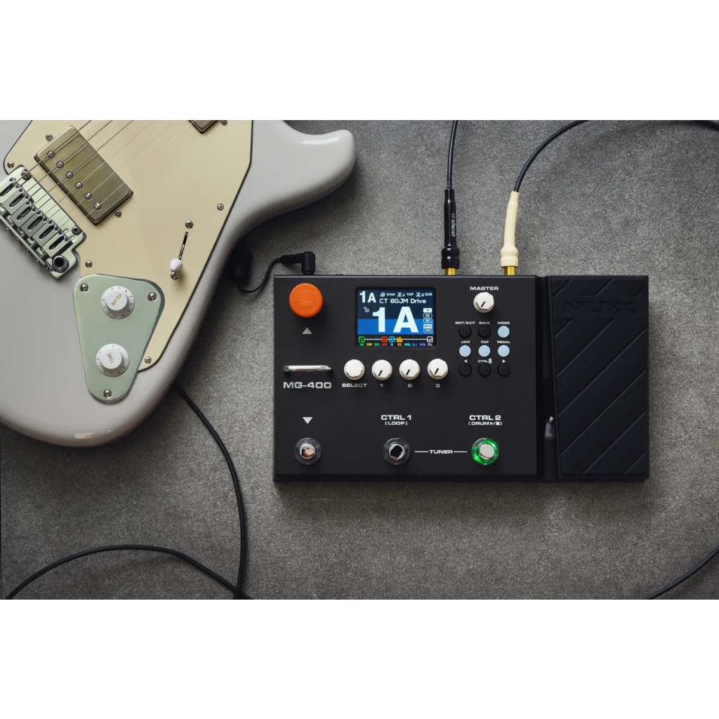 nux-mg-400-multi-effect-modeling-guitar-bass-processor-nux-mg400-มัลติ-เอฟเฟค-กีต้าร์-เบส