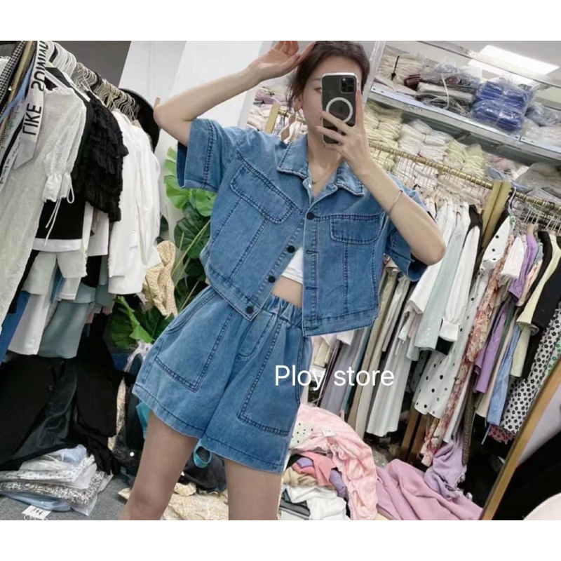 เซ็ทยีนส์-สุดเก๋-งานจริงน่ารักมากกก-พร้อมส่ง