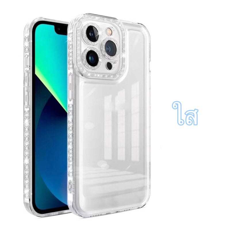 เคสdaimond-หลังใสขอบกากเพชร-สำหรับรุ่นxiaomi-redmi-note12-4g-note12-5g-note12pro-note12pro-รูปตัวอย่าง-สินค้าตรงรุ่น