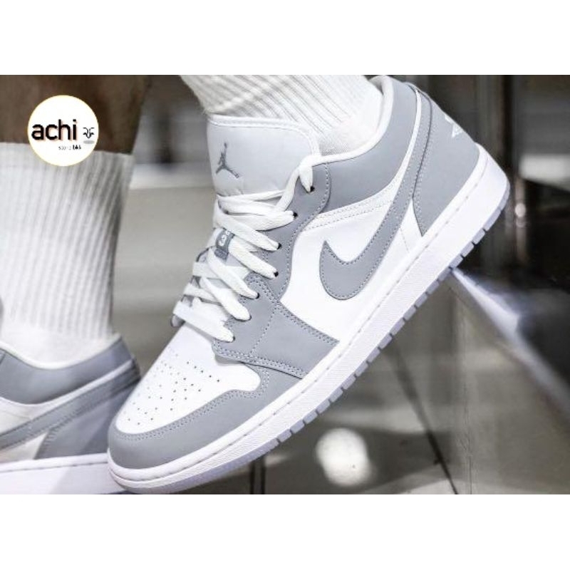 พร้อมส่ง-แท้-nike-air-jordan-1-low-wolf-grey-w