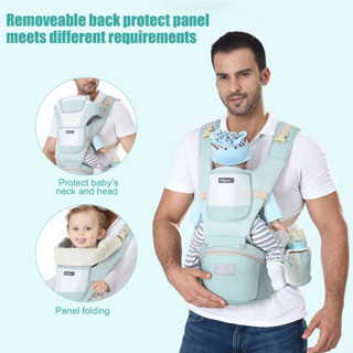 เป้อุ้มเด็ก เป้อุ้มลูก 0-36เดือน Hip Seat Baby Carrier 3-in-1 แบบมีที่นั่ง แยกได้ มีช่องเก็บของใต้เบาะ