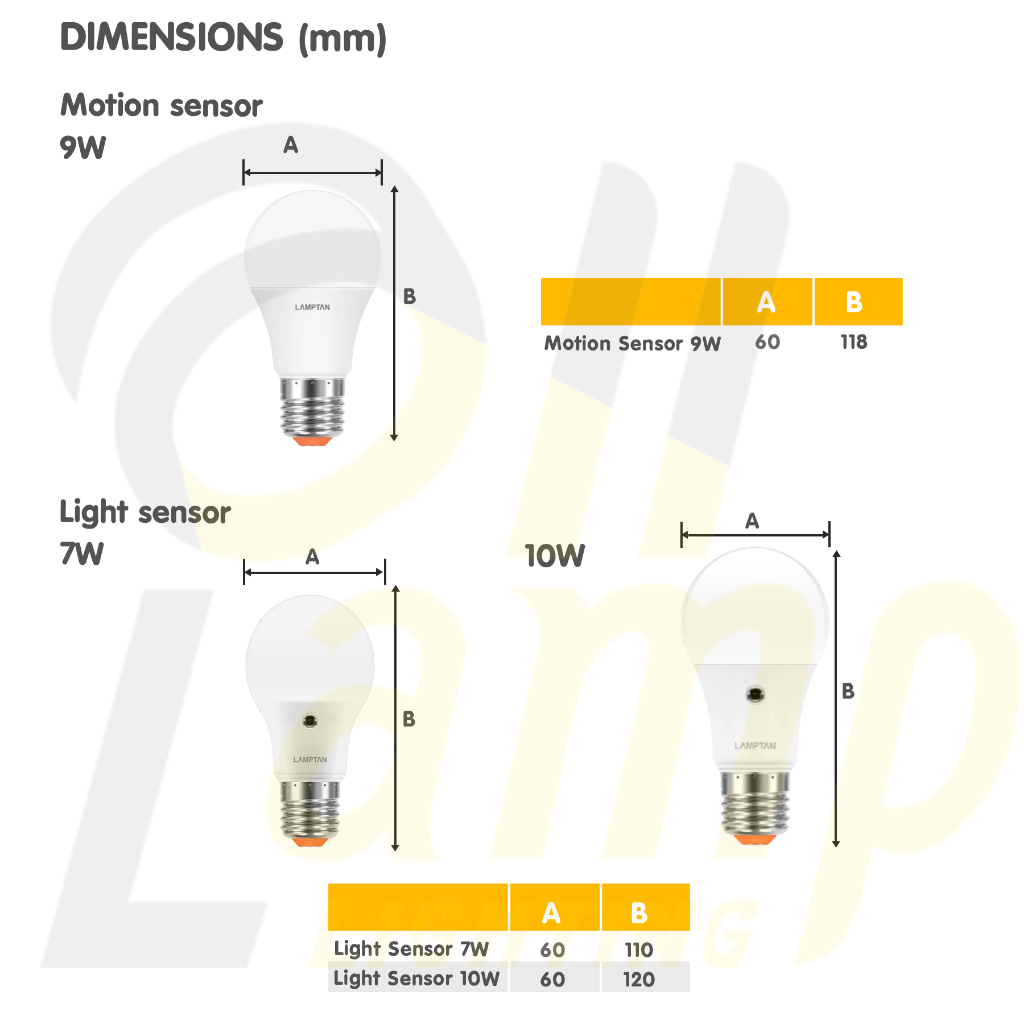 lamptan-หลอดไฟเซ็นเซอร์-motion-sensor-9w-หลอดกันโขมย-และ-light-sensor-7w-10w-เปิด-ปิด-อัตโนมัติ