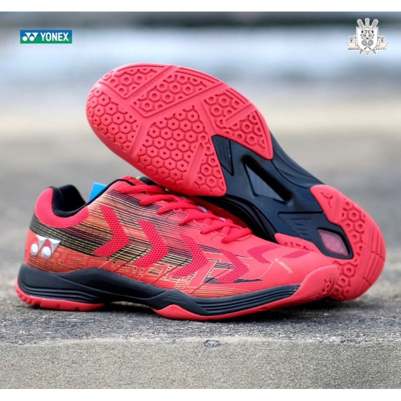 รองเท้าแบดมินตัน-yonex-precision2-red