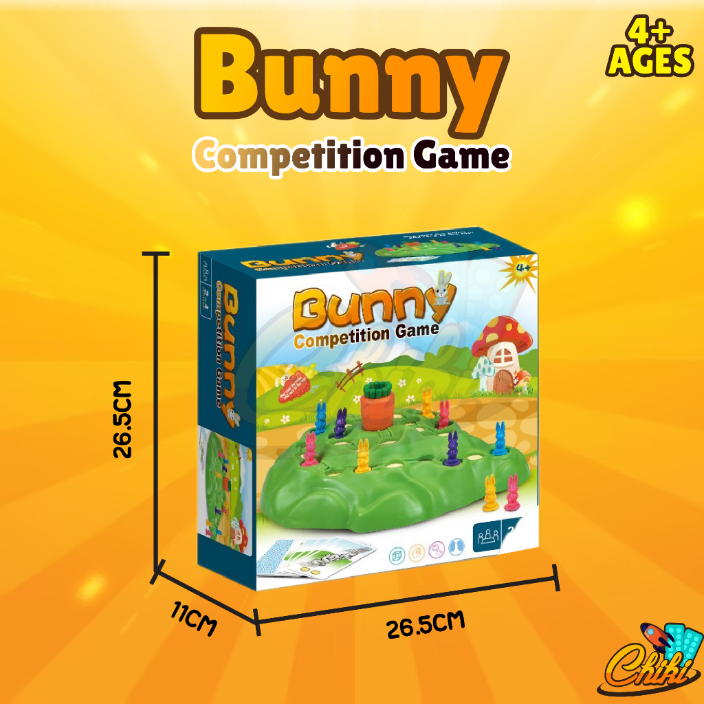 พร้อมส่ง-เกมกระดาน-bunny-เกมส์กระต่ายลงรู-เกมครอบครัว-ของเล่นสําหรับเด็ก-เสริมพัฒนาการ-เล่นได้-2-4-คน