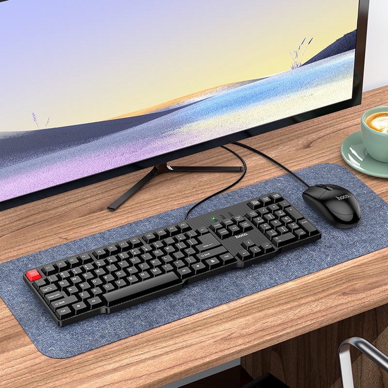 Hoco (GM16) ชุดเมาส์ คีย์บอร์ด Keyboard + mouse set EN / RU มาใหม่ ...