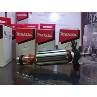 Makita service part armature for model. 9500NB part no. 510049-7 อะไหล่ทุ่นไฟฟ้าเครื่องเจียร์ 4 นิ้ว รุ่น 9500NB ใช้ประแ