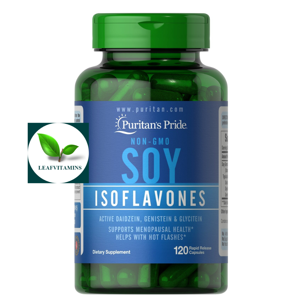 ภาพหน้าปกสินค้าPuritan's Pride Non-GMO Soy Isoflavones 750 mg / 120 Capsules