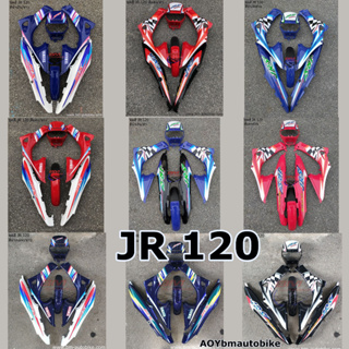 ชุดสี YAMAHA JR 120 เจอาร์ 120 มีตัวเลือกสี ( ไม่รวมอกไก่/ชิ้นดำด้าน ) แฟริ่ง เปลือก ABS เฟรม รถ กาบ กรอบ ไฟเบอร์ ABS