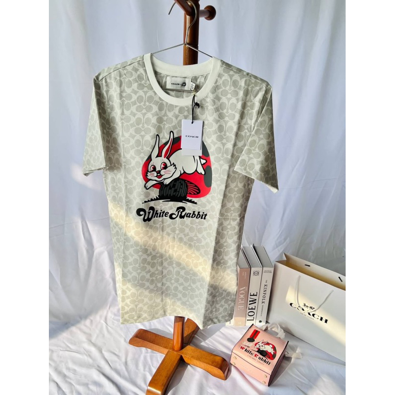 COACH X WHITE RABBIT SIGNATURE CLASSICT | Shopee Thailand