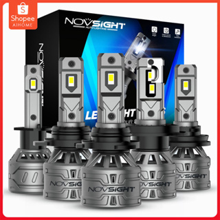 Novsight N61 H4 ไฟหน้ารถยนต์ LED H11 HB3 HB4 60W 13000LM  6500K สว่างมาก พร้อมส่ง Car Headlight Bulbs Plug and Play