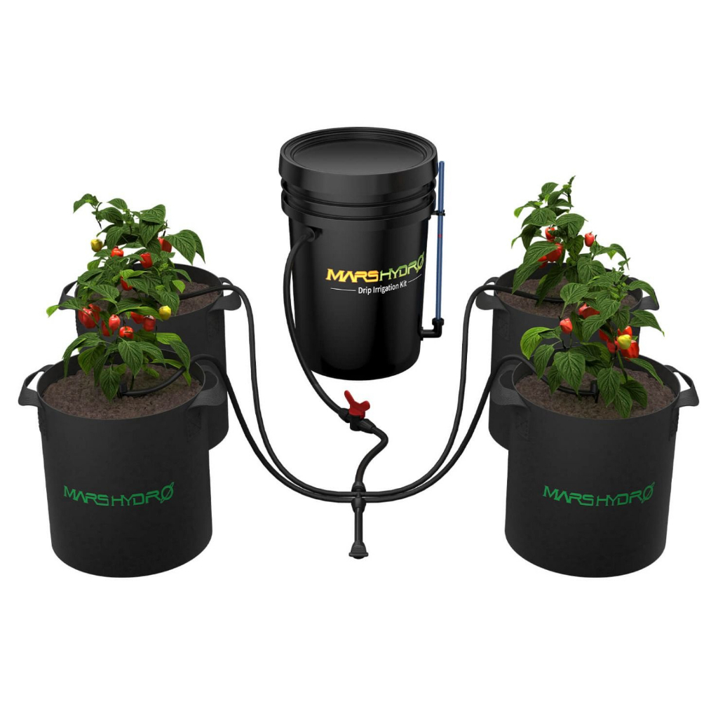 ส่งฟรี-mars-hydro-drip-irrigation-kit-5-gallon-bucket-watering-system-ระบบรดน้ำอัตโนมัติ-mars-hydro