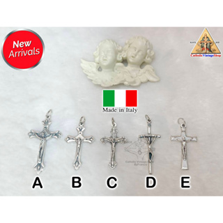 จี้กางเขน จี้ไม้กางเขน ไม้กางเขนโลหะ ไม้กางเขนพระเยซู ไม้กางเขนอิตาลี พระคริสต์ คาทอลิก Catholic Pendant Cross Italy