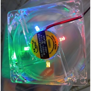 ภาพหน้าปกสินค้าพัดลมคอมพิวเตอร์ พัดลมระบายความร้อน Fan Case พัดลม 8CM มีไฟRGB ที่เกี่ยวข้อง