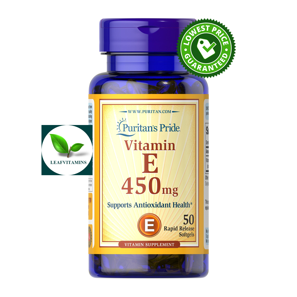 Vitamin E 400 IU With Selenium 50 Mcg Softgels For Immune Health | Puritans Pride | Buy Now With Express International Delivery