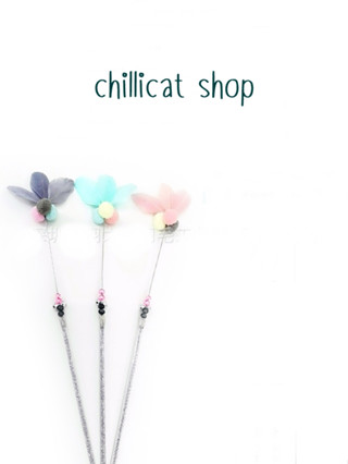 chillicat&amp;dog ของเล่นแมวเบ็ดตกแมว ไม้ตกแมว น่ารัก น่าเล่น ราคาน่ารัก