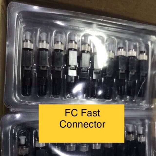 หัวไฟเบอร์ออฟติก-fc-upc-fast-connector-for-ftth-drop-cable-sm-แพ็ค-10-หัว