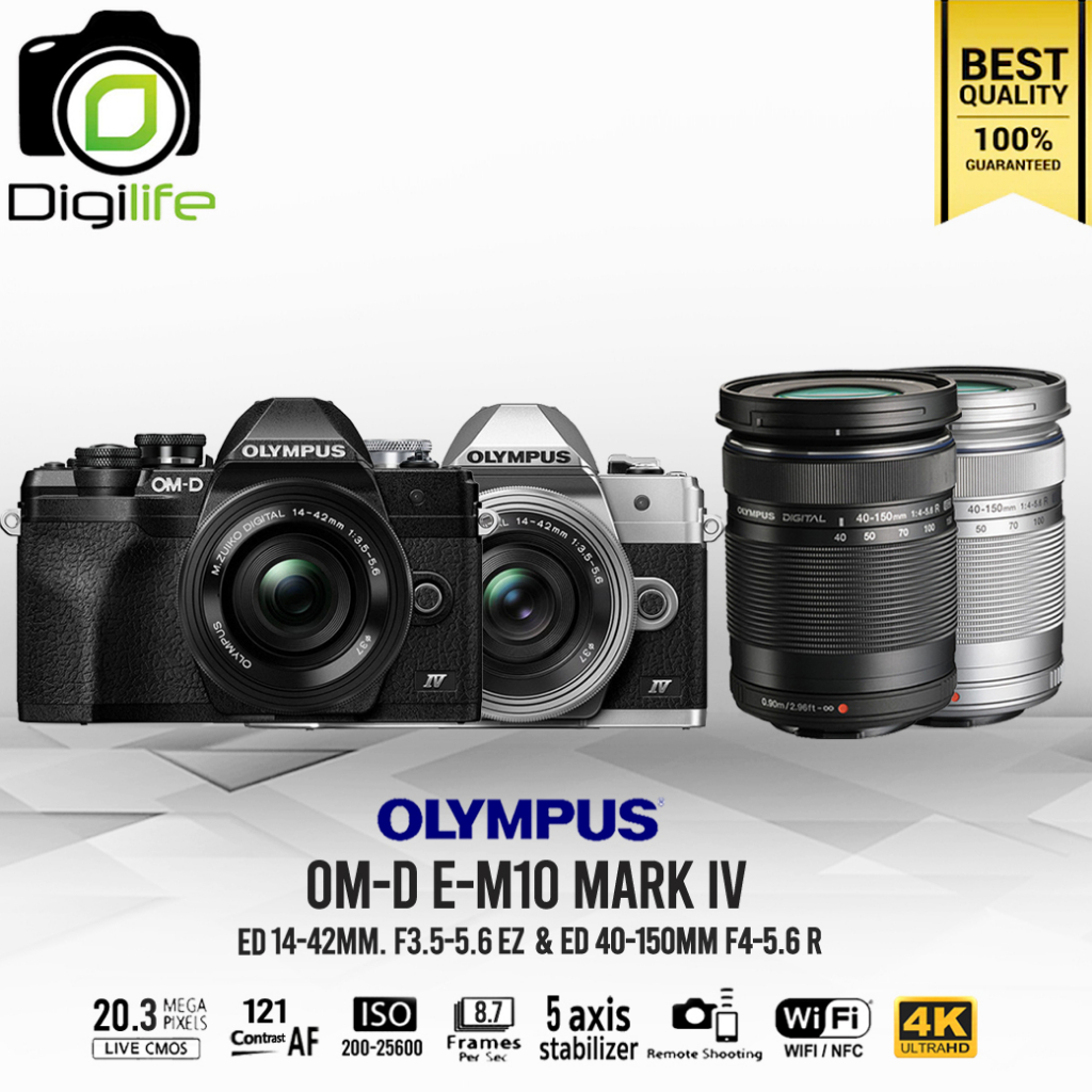 Olympus Camera OM-D E-M10 Mark 4 Double Kit (14-42 & 40 Olympus Camera OM-D E-M10 Mark 4 Double Kit (14-42 & 40