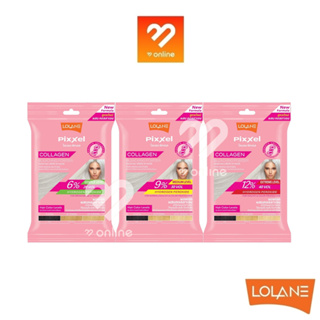 ใหม่!! ซองชมพู Lolane Pixxel Collagen Bleaching Powder 15g. โลแลน คอลลาเจน บลีชชิ่ง พาวเดอ ผงฟอก กัดสีผม ฟอกผม