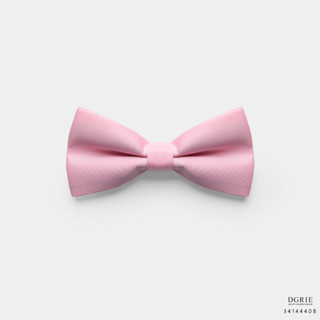 Light Pink Plain Pattern Bowtie-โบว์ไทผ้าไหมสีชมพูอ่อน