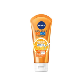 [ส่งฟรี] นีเวีย เอ็กซ์ตร้า ไบรท์ ซี แอนด์ ไฮยา วิตามิน วอช โฟม 100 มล. NIVEA