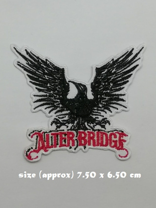 ตัวรีดติดเสื้อ งานปัก ตกแต่งเสื้อผ้า แจ๊คเก็ต Alter Bridge Embroidered Iron on Patch  DIY