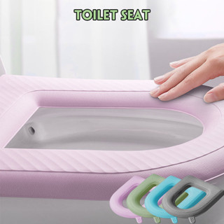 แผ่นรองนั่งฝาชักโครก Toilet seat pad ฝาครอบที่นั่งชักโครกกันน้ํา ไม่ซึมน้ำ ที่รองชักโครก J085/J354 แผ่นรองนั่งชักโครก