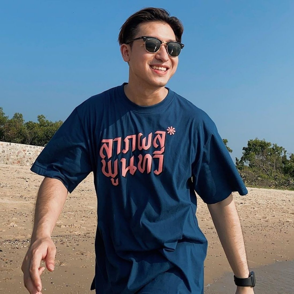 bangkok-tales-top-เสื้อยืด-แขนสั้น-ลาภผลพูนทวี-คราม