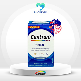 🇦🇺 Centrum for Men 60 เม็ด วิตามินรวมสำหรับผู้ชาย แท้ 💯% พร้อมส่ง