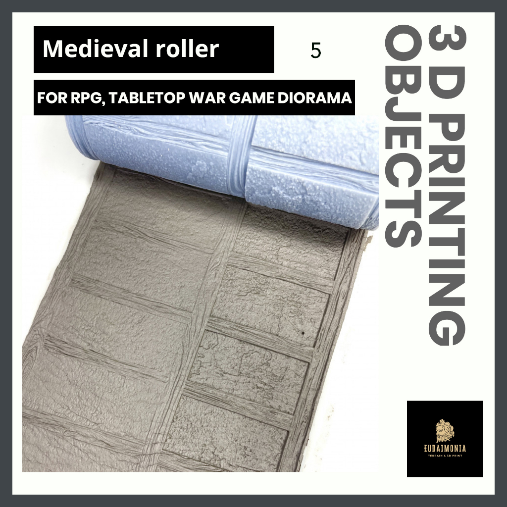 miniature-medieval-textured-roller-สำหรับทำ-terrain-war-games-trpg-warhammer