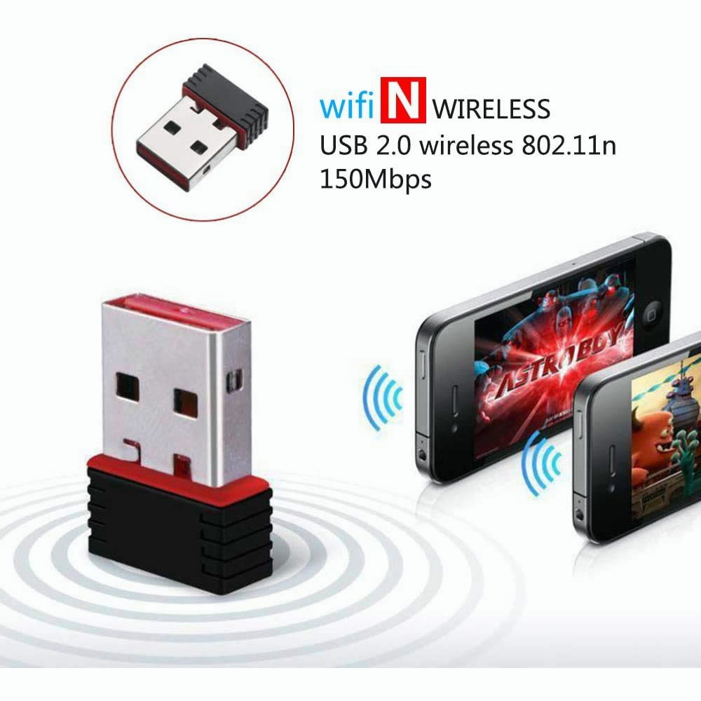 ภาพหน้าปกสินค้าตัวรับ WIFI ตัวรับสัญญาณUSB WIFI wireless รับไวไฟ ไฟความเร็วสูง USB 2.0 Wireless Wifi Adapter 802.11N 150Mbps คุณภาพดี จากร้าน luckystar_mall บน Shopee
