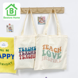 BestoreHome กระเป๋าผ้า แฟชั่น กระเป๋าสะพาย สไตล์มินิมอล