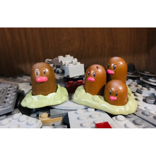 Pokemon DUGTRIO &amp; DIGLETT CGTSJ Tomy Nintendo Figure #โปเกม่อน