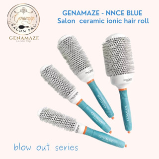 Genamaze Salon ceramic ionic + nano technology hair styling comb NNCE-Blue  หวีโรลไนล่อนสำหรับจัดแต่งทรงผม