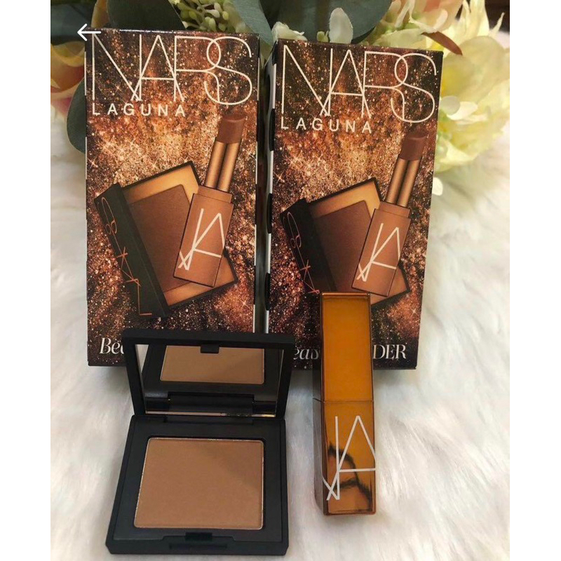 nars-beauty-insider-laguna-duo-mini-บรอนซ์เซอร์-ลิปบาล์มโทนน้ำตาลอ่อ