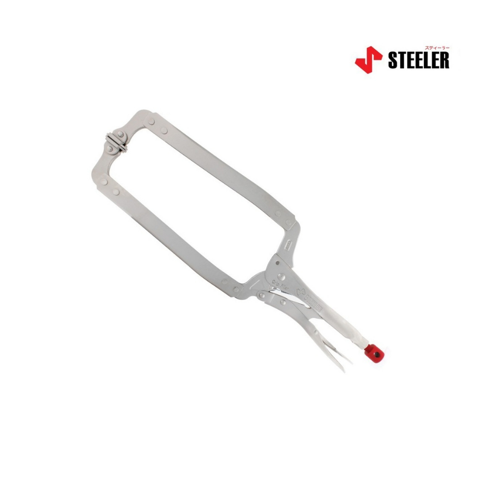 steeler-คีมล็อคตัวซีมีแผ่น-18-heavy-lock-18cls-ด้ามผลิตจากเหล็กคัดพิเศษเกรด-cr-mo-chrome-molybdenum-b