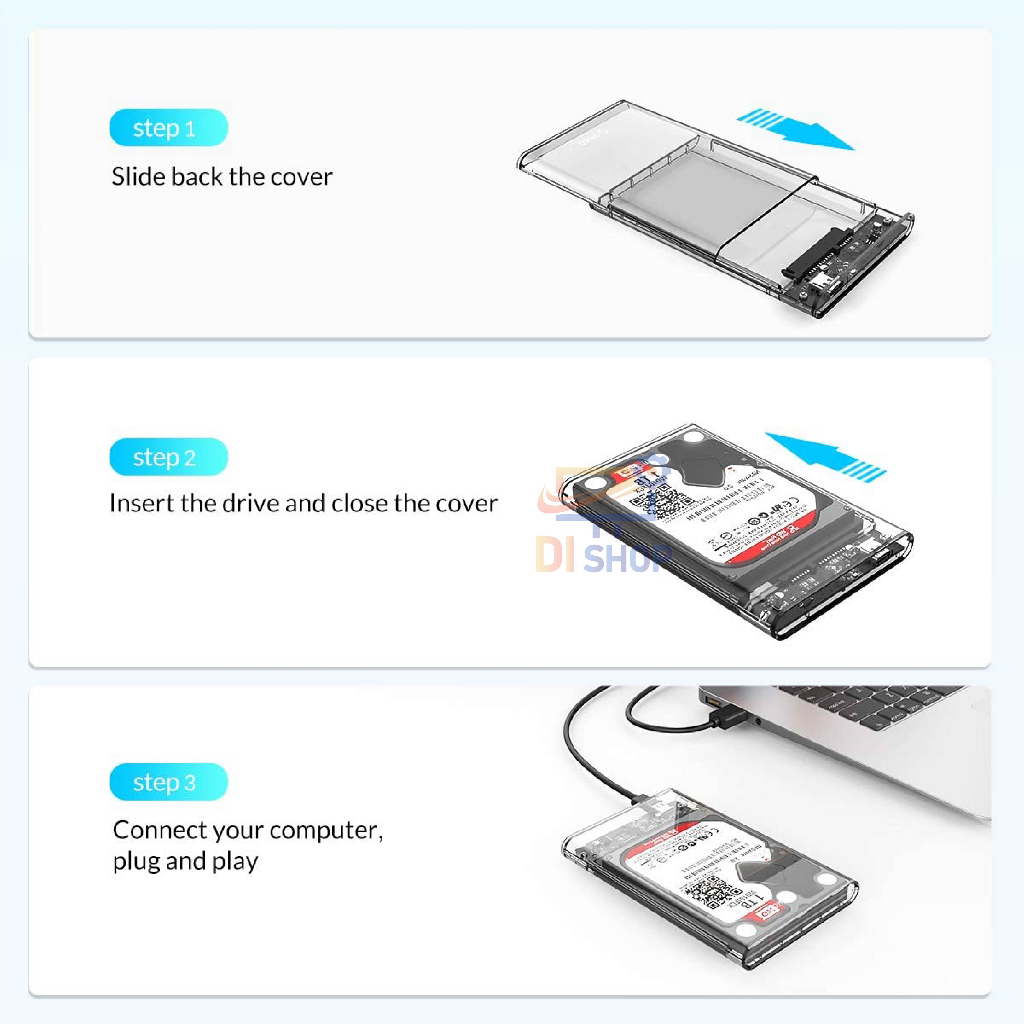 hard-drive-disk-box-hdd-external-enclosure-sata-hdd-and-ssd-transparent-2-5-inch-sata-3-0-to-usb-3-0-แบบใส