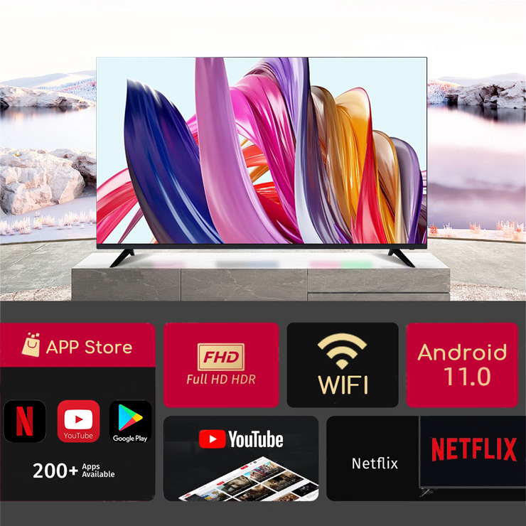 ภาพหน้าปกสินค้าWEYON TV ทีวี 55 นิ้ว Full UHD WIFI Smart TV หน่วยความจำ 1.5 + 8G Android 11.0, รับประกันหนึ่งปี จากร้าน weyon_th.th บน Shopee