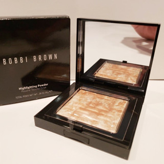 NOV01 ส่งฟรี Bobbi Brown Highlighting Powder 8g สี Peach Glow ไฮไลท์เสริมประกายผิว