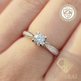 65Carat - แหวนเพชรแท้น้ำ100 พร้อมใบเซอร์GIA  แหวนแต่งงาน  ราคาพิเศษจากโรงงาน รหัสGIA06