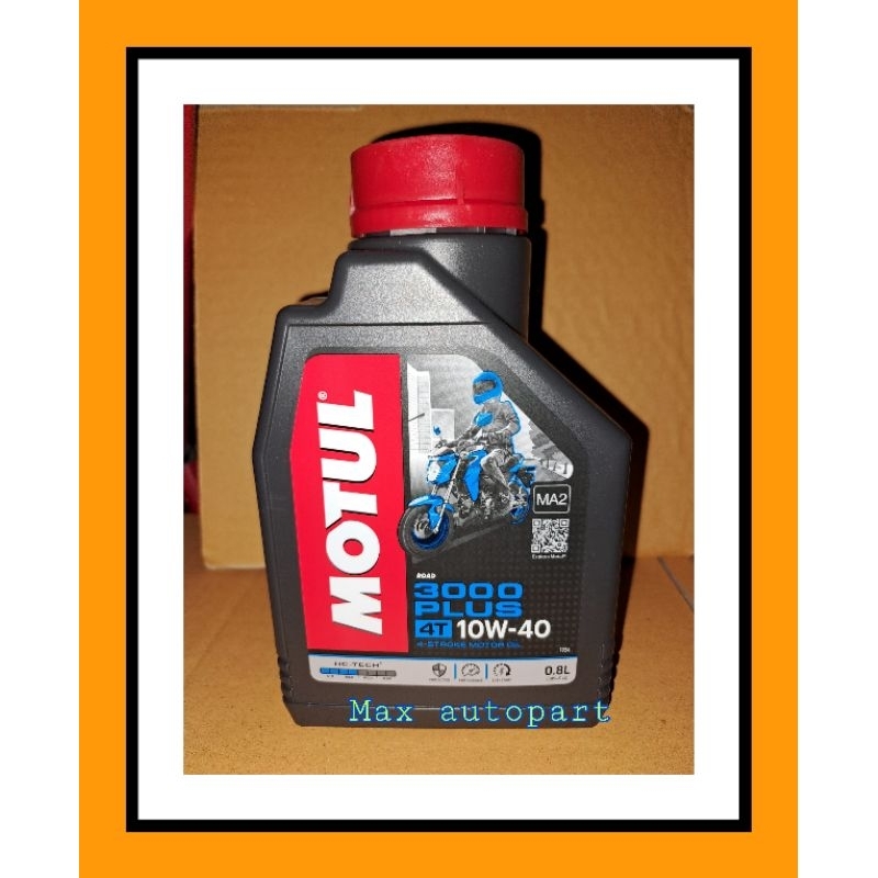 ภาพหน้าปกสินค้าMOTUL 3000 Plus hc-tech พลัส 10W40 ขนาด 0.8 ลิตร 1 ขวด จากร้าน maxautopart บน Shopee