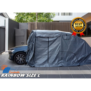 โรงจอดรถยนต์สำเร็จรูป CARSBRELLA  รุ่น RAINBOW SIZE L สำหรับรถขนาดกลาง  - ใหญ่