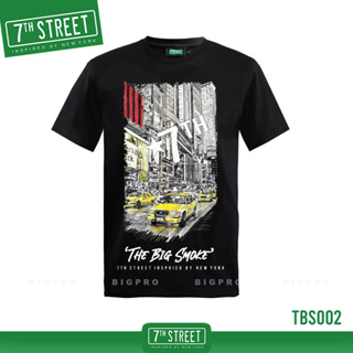 เสื้อยืด แนวสตรีท 7th Street รุ่น Inspired (ดำ) TBS002 (ของแท้)