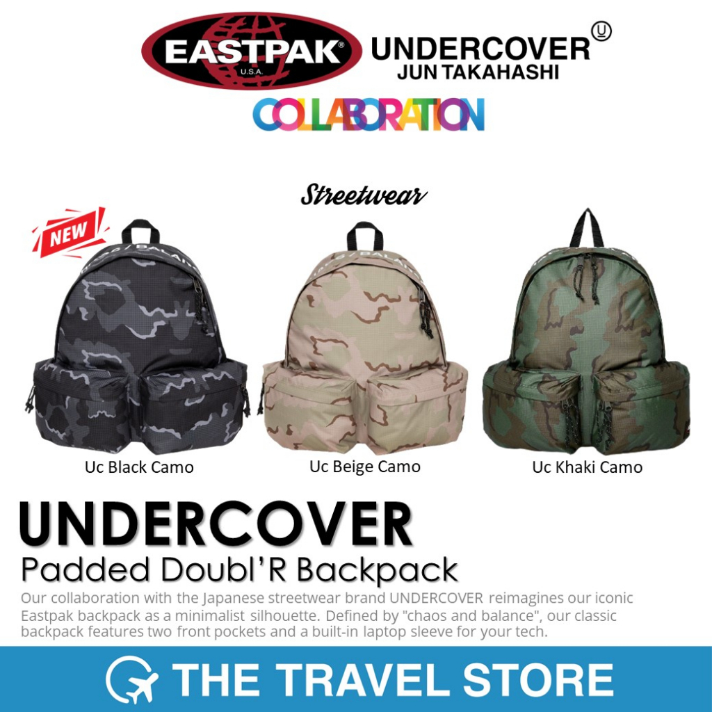 EASTPAK x UNDERCOVER Padded Doubl'R Backpack กระเป๋าเป้ กระเป๋า