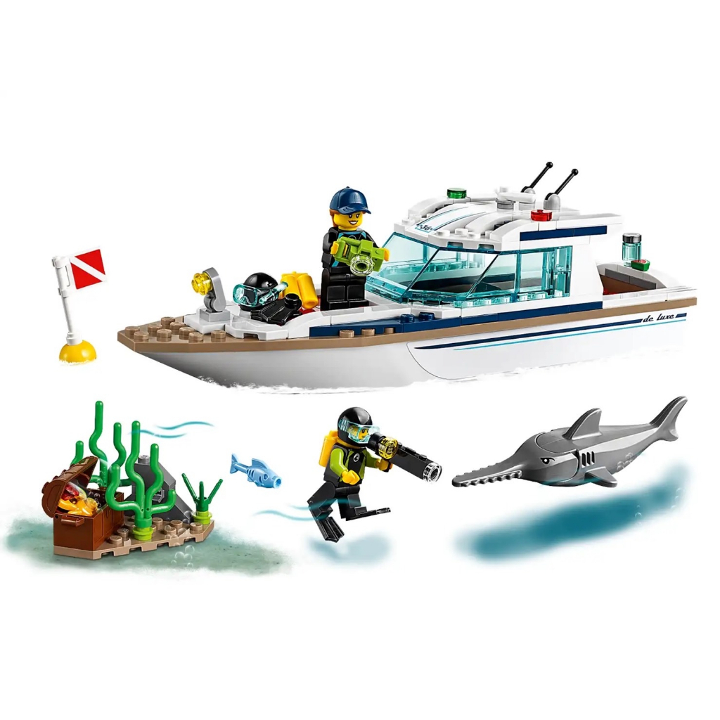 lego-city-60221-diving-yacht-เลโก้ใหม่-ของแท้-กล่องสวย-พร้อมส่ง