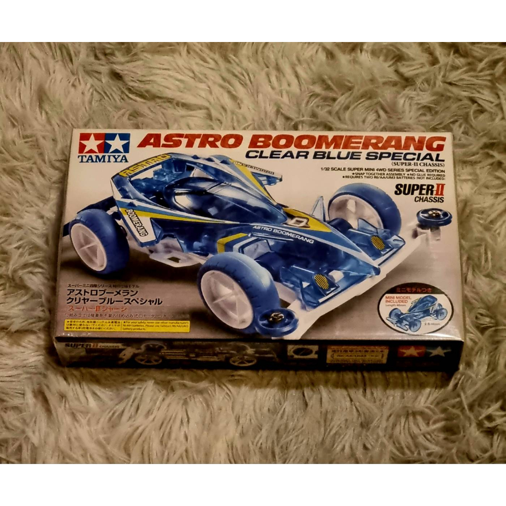 Mini4WD TAMIYA #95297#ASTRO BOOMERANGE#Clear Blue Special#Made in Japan ...